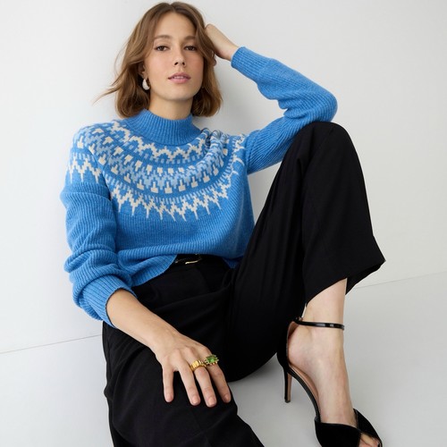 Crew fair isle mockneck - j.crew,