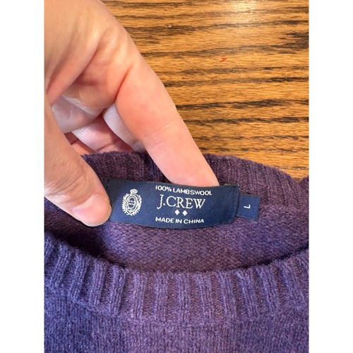 Crew purple 100 lambswool - 100%,